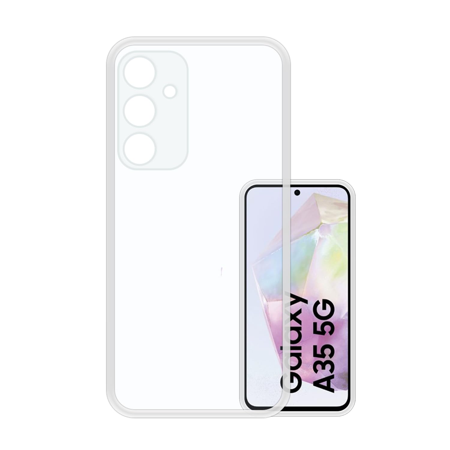 VIDO Transparent Back Case Cover for Samsung Galaxy A35 5G (Soft & Flexible & Camera Protection Back Case) (B0CY8GTSJ6) Amazon Price History, Amazon Price Tracker