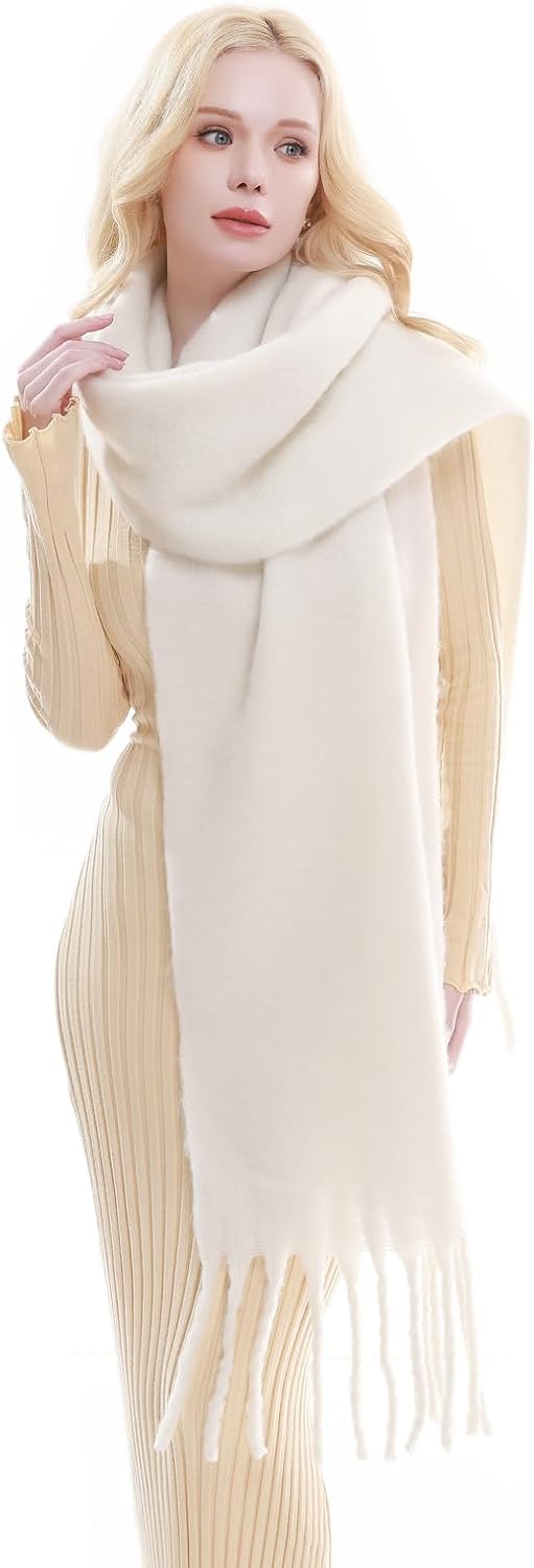 RIIQIICHY Chunky Scarf for Women Winter Warm Thick Scarves Oversized Blanket Scarf - Image 4