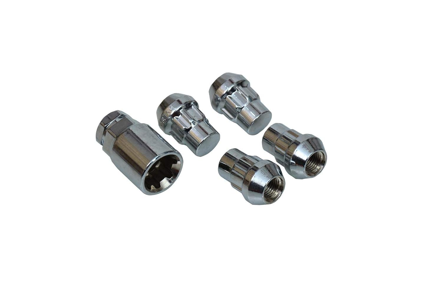 RTL Lock Alloy Wheel Anti-Theft Polished Nuts Thread for All HUNDAI HONDAA CitI, FORDE Vehicles (Chrome Finish, Size 12x1.50) (4+1).-picture-23