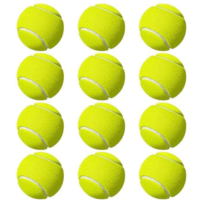 Image of MOOLYAVAAN Products Cricket Ball Light Weight | Made for Cricket Training | Tennis Training, (Green Rubber Ball (Pack of 3))