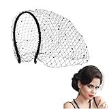 Amplia aplicación: Versátil y elegante, este tocado es perfecto para bodas, fiestas de té, cócteles, bailes de máscaras, disfraces de Halloween, funerales y fiestas burlescas