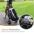 Brand-Man Portable Propane Gas Grill with Folding Cart and Push-Button Ignition, Standup Design for Camping, Tailgating, Backyard BBQ, Patio, Outdoor Cooking (Black)