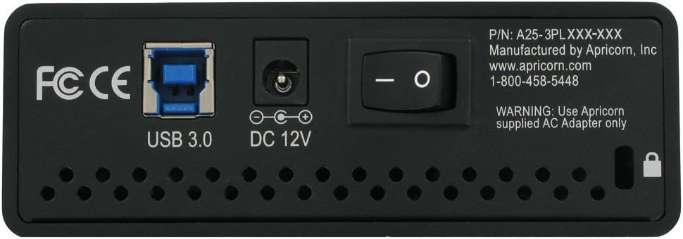 Apricorn Aegis Padlock DT FIPS - USB 3.0 Desktop Drive ADT-3PL256F-6000 (R2) Portable HDD 6TB HD2137