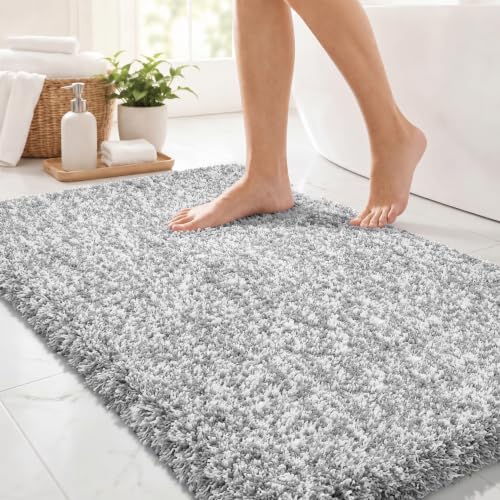Yimobra Bathroom Rugs Non Slip Washable 36X24, Ultra Soft and Water Absorbent Bath Mats, Plush...