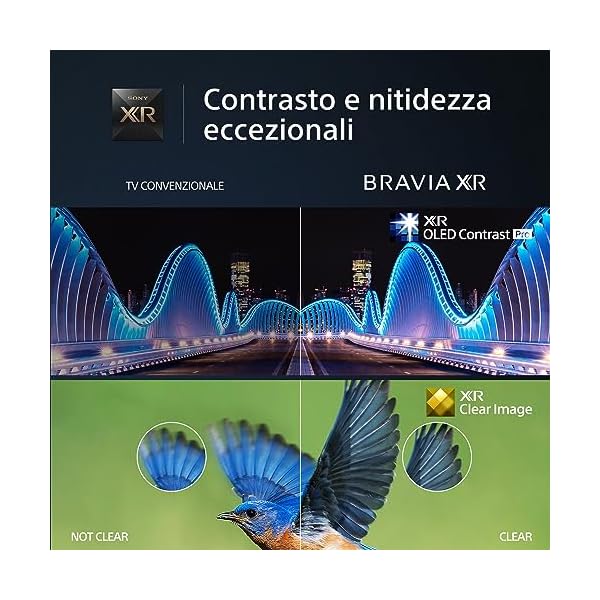 TV OLED Sony XR 65A80L Série Bravia A80L 164 cm 4K HDR Google TV 2023 Noir - Image 4