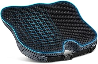 Dreamer Car Seat Cushion for Car Seat Driver - Memory Foam Office Chair Cushions with Larger Size to Add More Comfort - Wedge Driver Seat Cushion Improve Driving View- (Mesh Cover,Black)