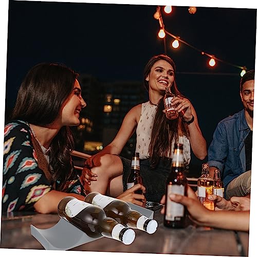 Casier à vin structure stable et design décoratif blanc lot de 4 modules en PP - 6