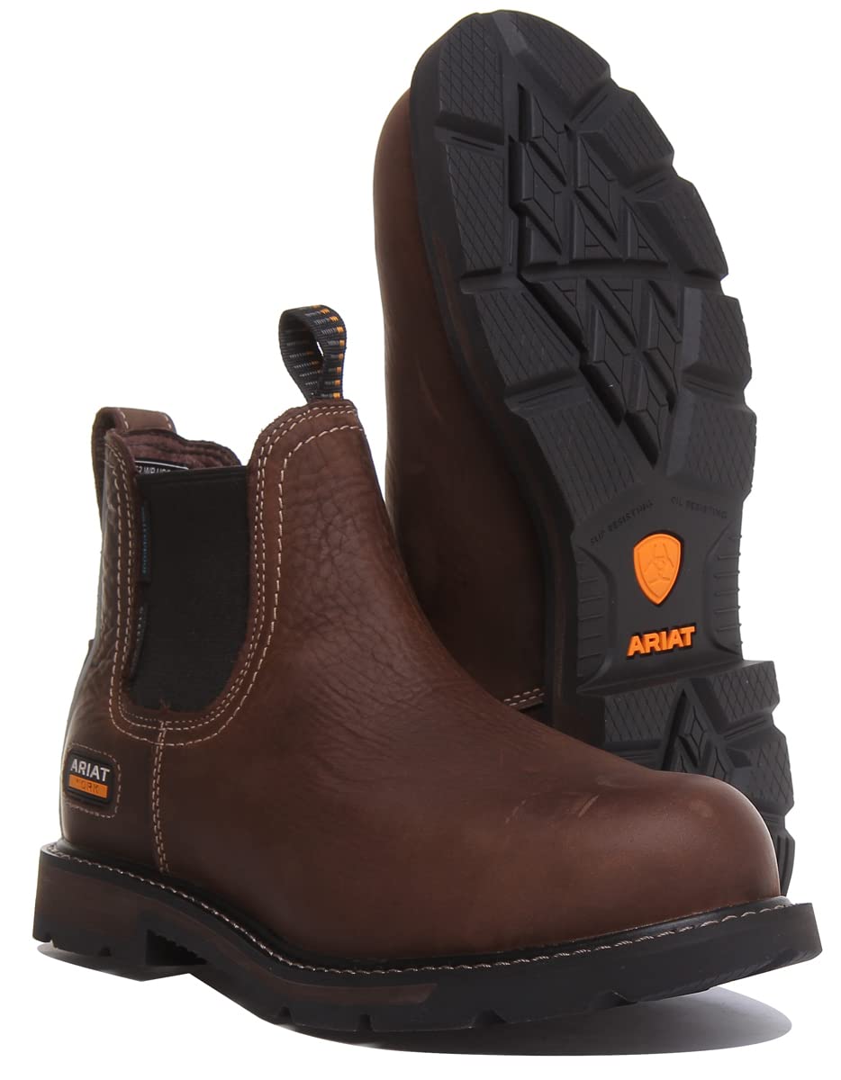 ARIAT Groundbreaker Chelsea Waterproof Steel Toe Work Boot
