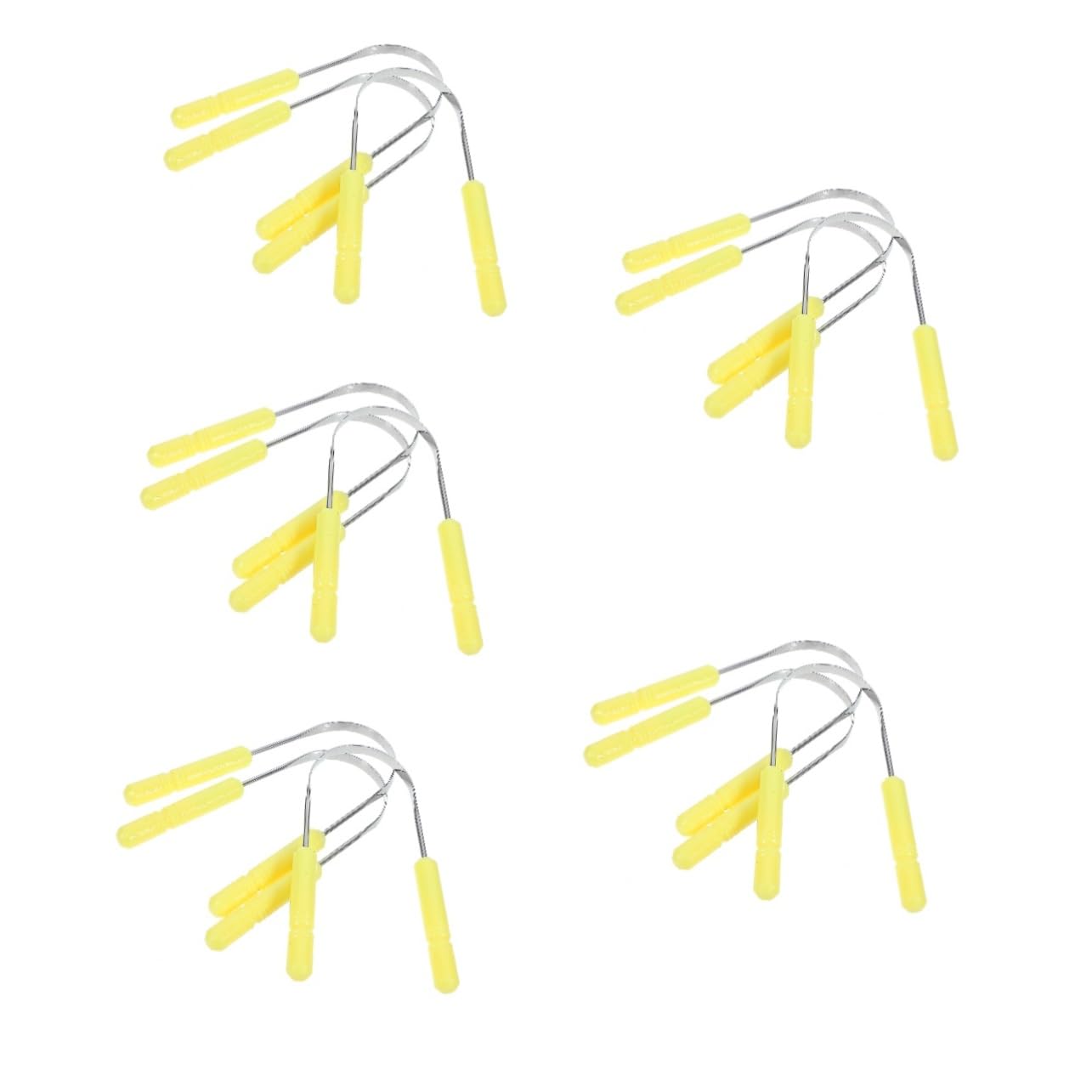 5 Set Raschietti Per Lingua Inossidabile Pulisci Lingua U Shaped Per Fresco E Orale Per Uso E Rimozione Residui 3 Pezzi * 5