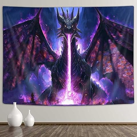 Psychedelic Dragon Tapestry Wall Hanging Cover