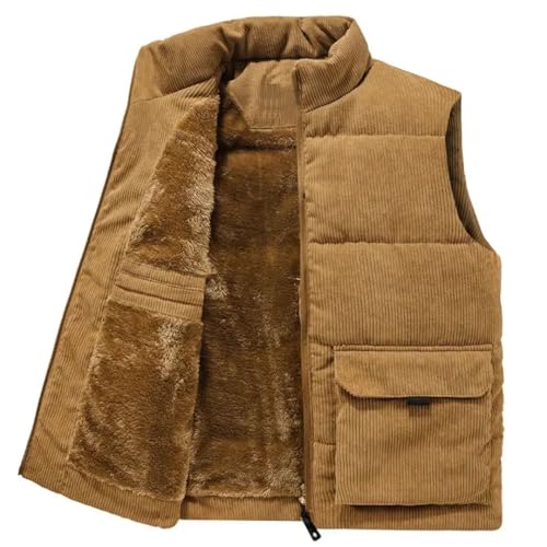 Men Wool Vest Cotton-Padded Vests Coats Men Sleeveless Vest Jackets Warm Waistcoats Clothing Plus2