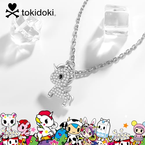 Tokidoki Unicorno 14K Gold Plated Official Licensed Necklace Bracelet Earring Serials Trendy Accessory Cubic Zirconia Cute Jewelry Gift for Women3