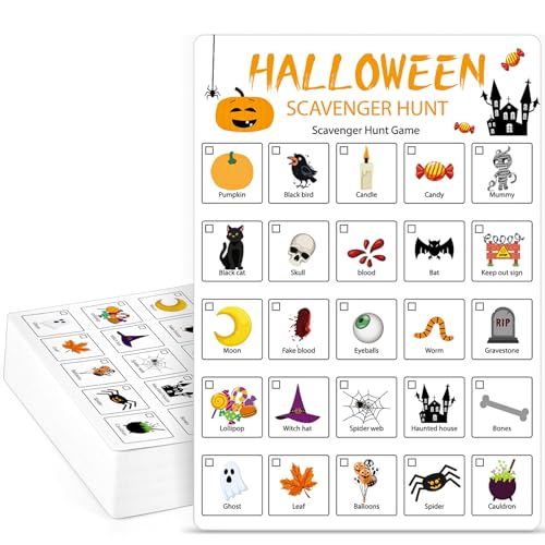 Halloween Scavenger Hunt Game