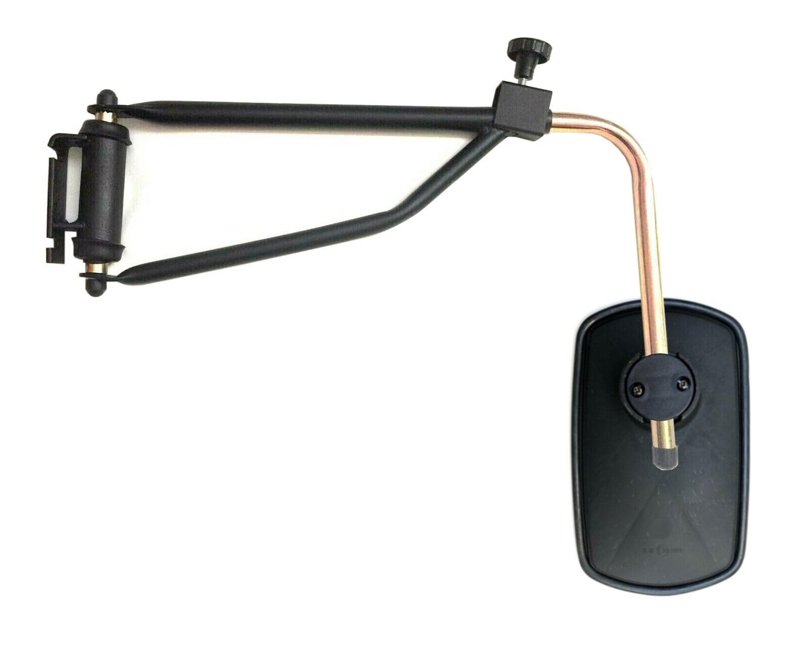 Specchietto Retrovisore Esterno Sinistro 260 x 155 mm Ø 14 – 30 mm E20 e Supporto Specchio per Trattore Camion Escavatore