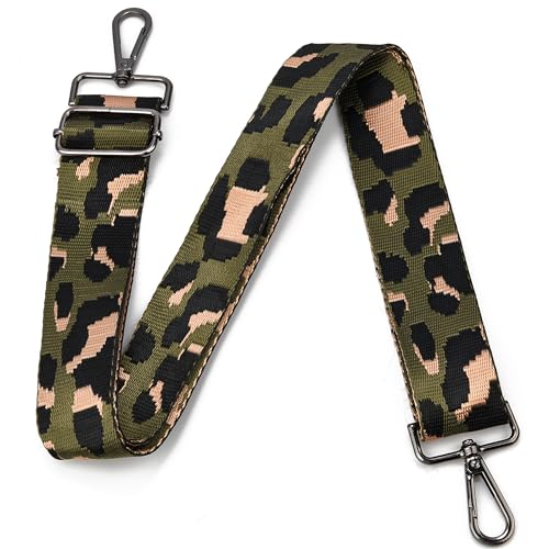 Image of Purse Strap Gold Hardware Replacement Crossbody Bag Strap, Wide Adjustable Shoulder Strap