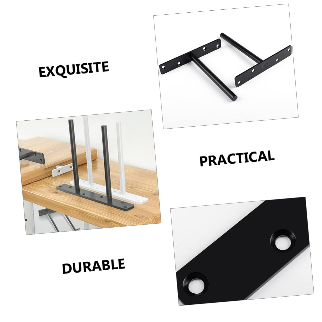 STAFFE MENSOLA GALLEGGIANTE Resistenti Per Mensole Fai Da Te L (2 Pz - Foto 3