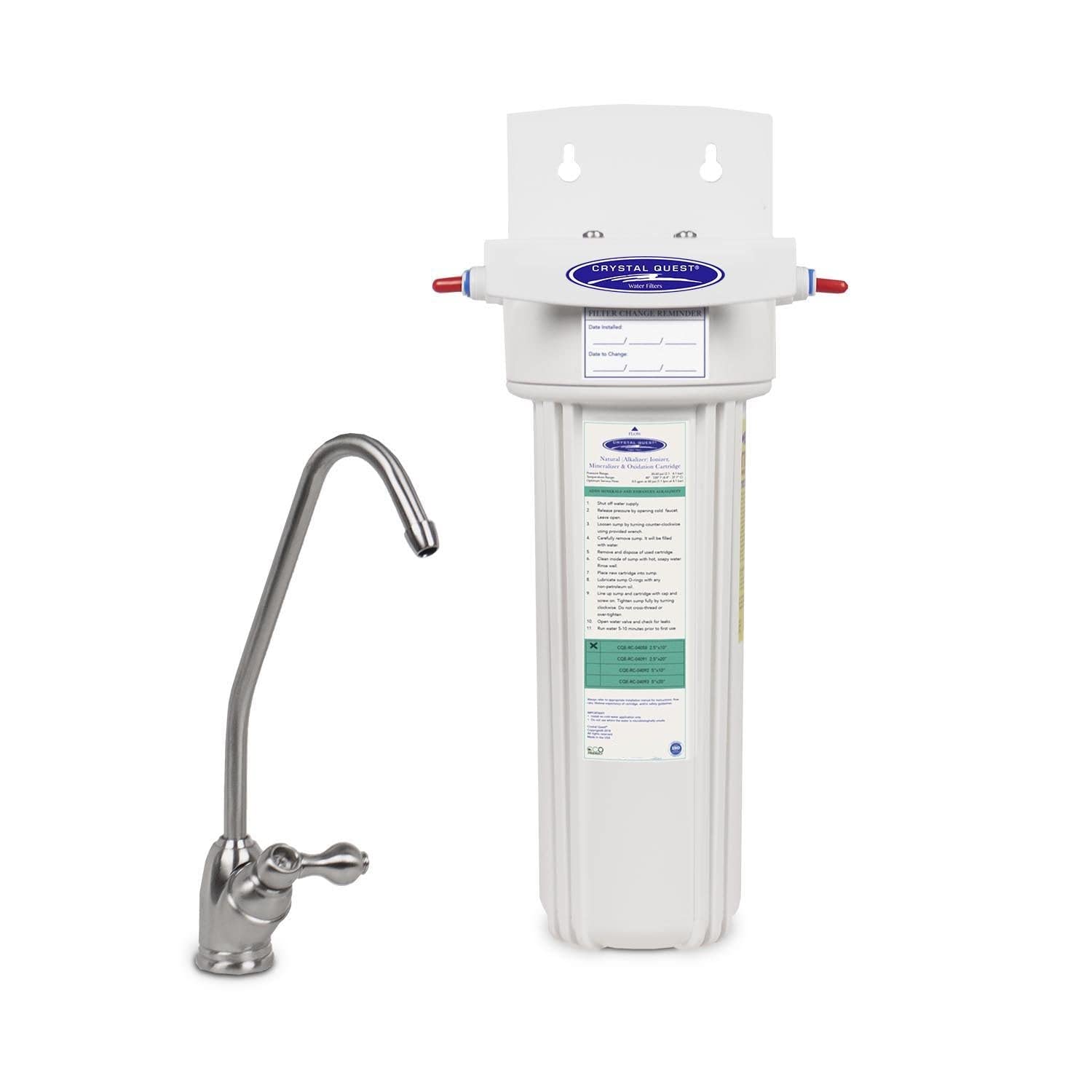 Alkalizing + Smart Single Under Sink Water Filter System