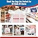 Fuxury 1000 Count Thank You Plastic Bags (11.5
