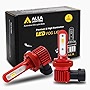 Alla Lighting 5200lm AL-R H8 H11 LED Bulbs,12V Fog Lights/DRL Replacement H16 H1155 H8LL H11LL, 3000K Amber Yellow Xtreme Super Bright