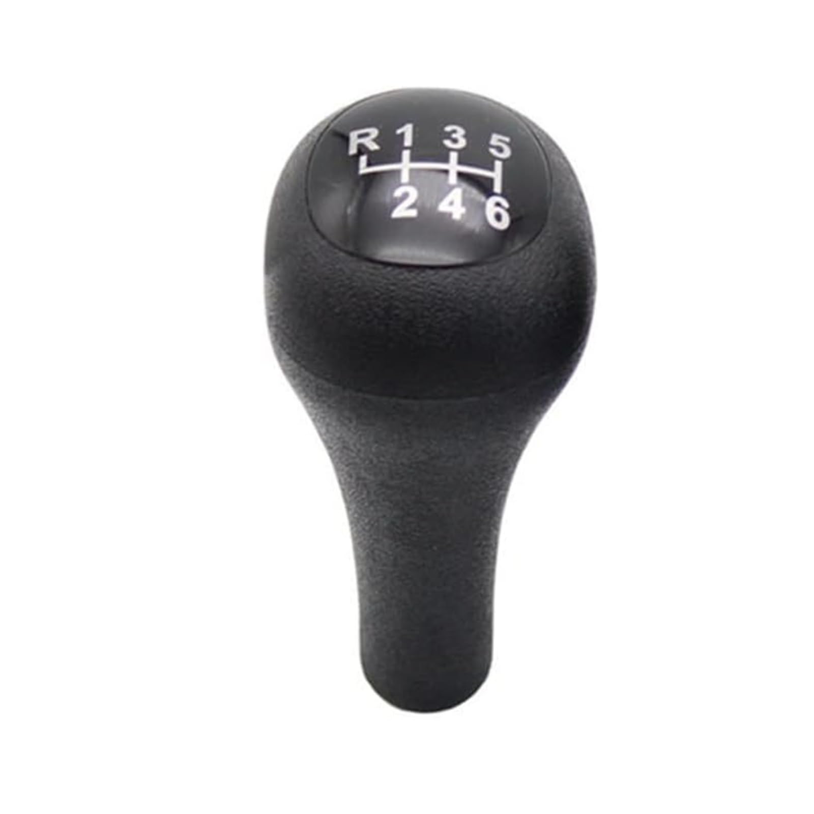 Jsrvqkms 6 Speed Plastic Car Gear Knob For Focus Mk1 1998-2005 5 6 Speed Leather Manual Mt Car Gear Shift Knob(6 Speed Plastic)