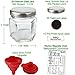 26-PACK Mini Hexagon Glass Jars with 2 Types of Labels: Chalk Round Labels & 113 Printed Spice Stickers by Talented Kitchen. 1.5oz Mini Glass Jar, Small Funnel for Bottles or Mini Honey Jars in Bulk