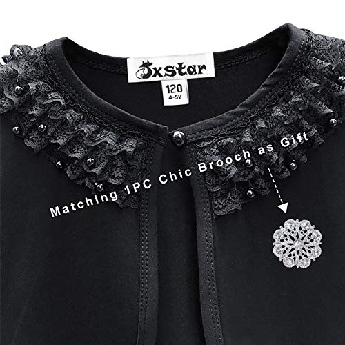 Girls Lace Bolero Shrugs Long Sleeve Cardigan Dress Cover Up Tops for Little Kid3