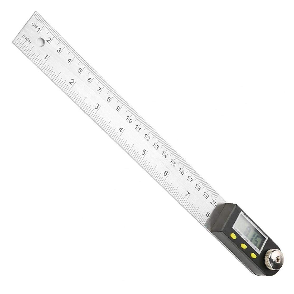 RJJ Finder de ángulo Digital Protractor de Acero Inoxidable 0-200mm for medición de carpintería
