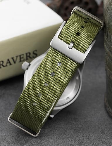 Image of TACTICAL FROG Nylon Watch Band 18mm 19 mm 20mm 22 mm 24 mm, Waterproof Military Watch Straps Replacement for Men Women, With Stainless Steel Buckle