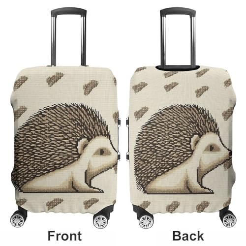 Luggage Cover Elastic Suitcase Cover Protector Washable Travel Baggage Covers Hedgehog Luggage Covers Carry On Luggage Protector Anti-scratch 19-32 Inch L3