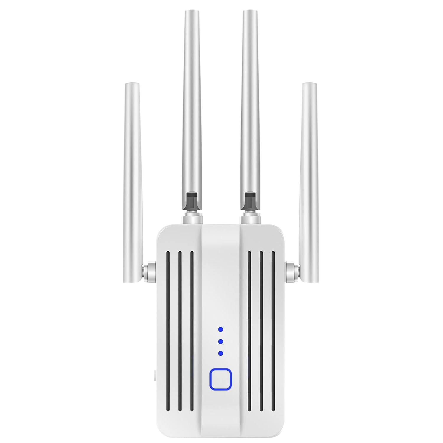 WiFi Extender Signal Booster Internet Boosters 1200 Mbps High Speed, 10,000 Sq. Ft Coverage, 4 External Antennas, Dual Band 1-Tap Setup for Home, Office, and Multi-Story House...