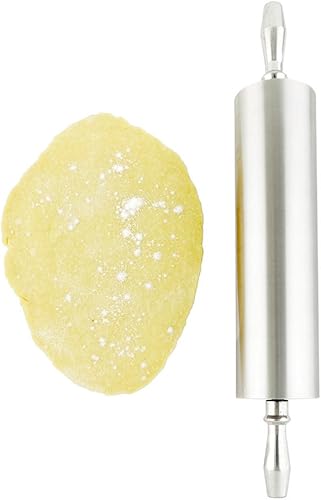 Miniatura 1 de Restaurantware - Rodillo de 21.25 pulgadas, 1 rodillo largo para hornear, asas contorneadas, lavavajillas, alfiler de masa de aluminio, aplanar y