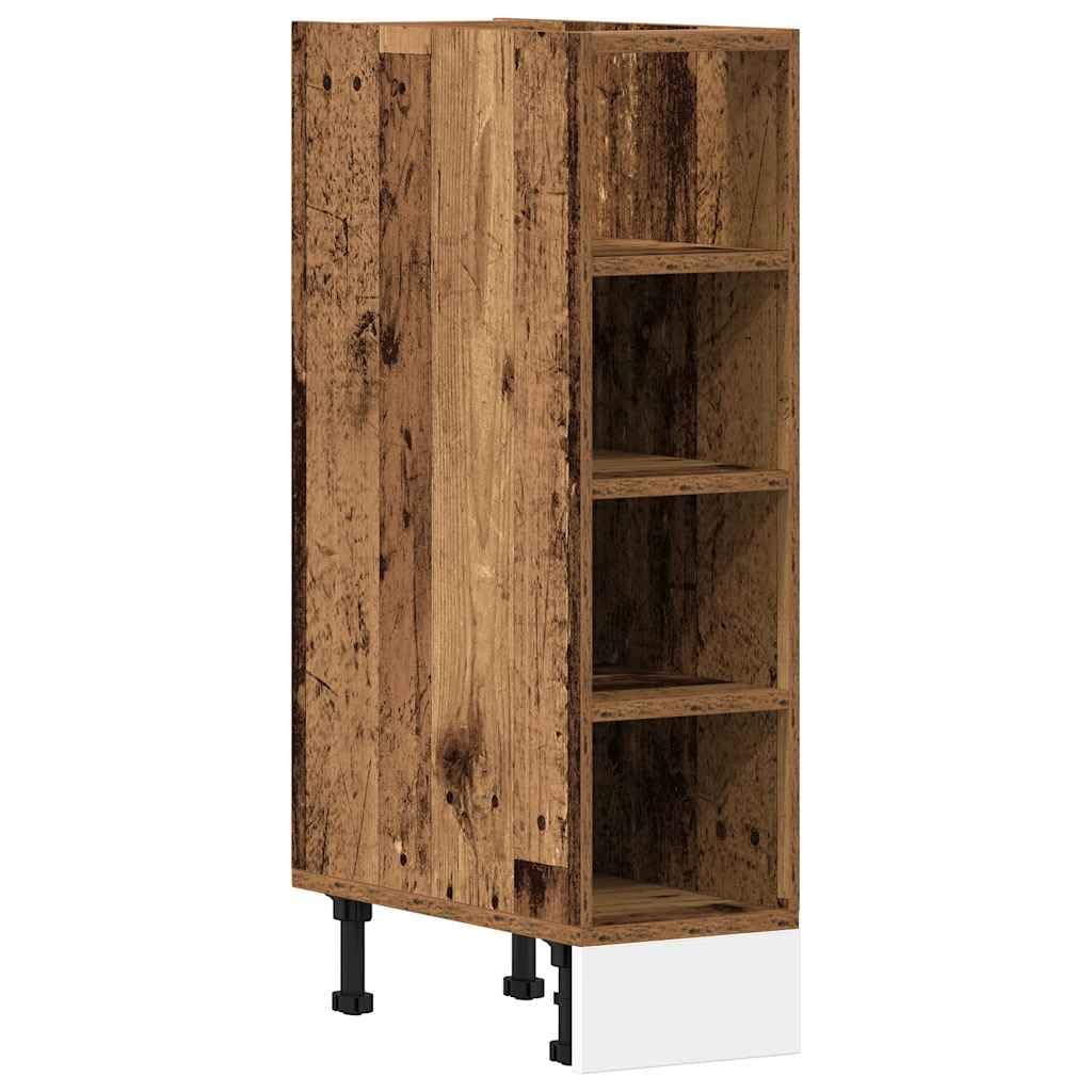 vidaXL Bottom Cabinet Old Wood 20x44,5x81,5 cm Engineered Wood, kitchen cabinet, kitchen unit, kitchen storage cabinet, kitchen cupboard — image 1