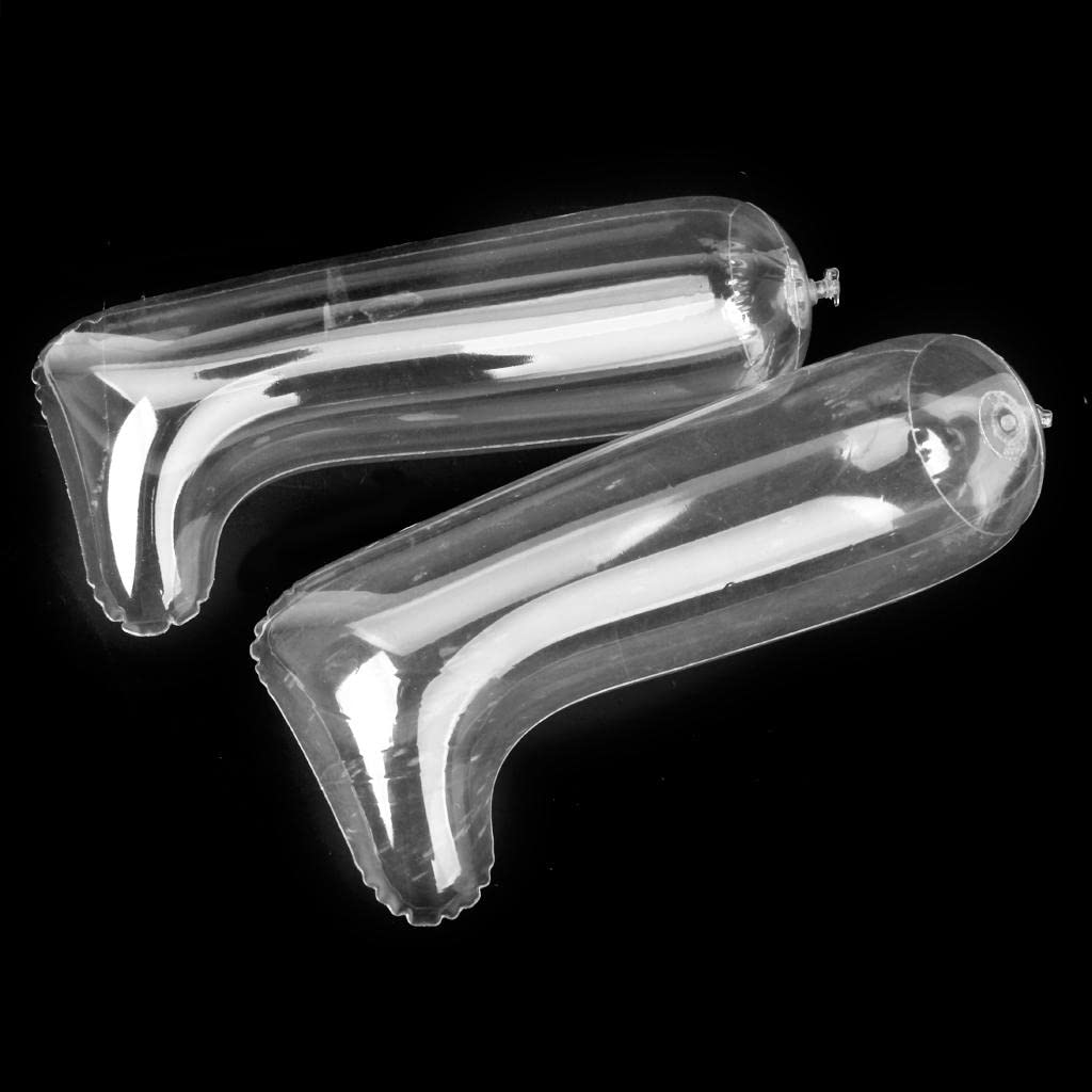 Relleno hinchable como soporte para botas, 1 par, ideal para botas de caña media y de piel, transparente