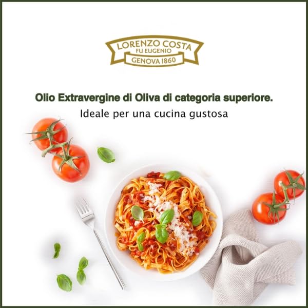 LORENZO COSTA FU EUGENIO Olio Extravergine di oliva 100% italiano | Latta 3L | Olio di oliva extravergine italiano filtrato | Estratto a freddo
