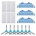 KEEPOW 15 Accesorios de Recambio para Cecotec Robot Aspirador Conga 1590 Active, Material Premium, Pack Familiar de 6 Filtros Cepillos Laterales+ 6 Filtros + 3 Mopas