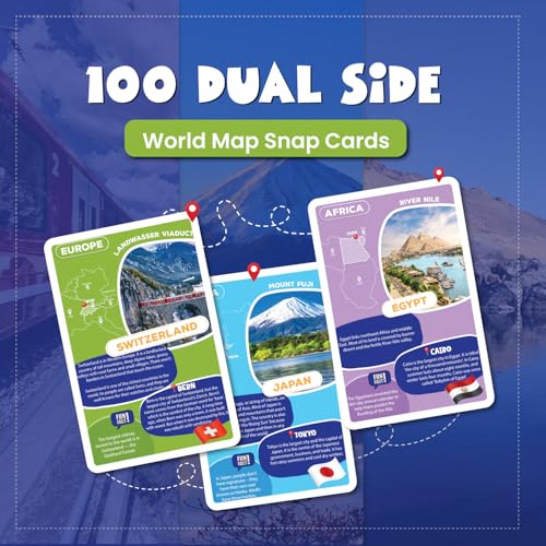 Image of popcorn Games & Puzzles My World Flash Cards for Kids Babies | 100 Pack | Fun & Easy Way for Preschooler Learning About Different Nations, Flags and Landmarks
