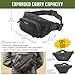 Maxpedition Keystone Versipack (14” x 6” x 6”) Tactical Crossbody Fanny Pack for Everyday Carry (Black) 0456B