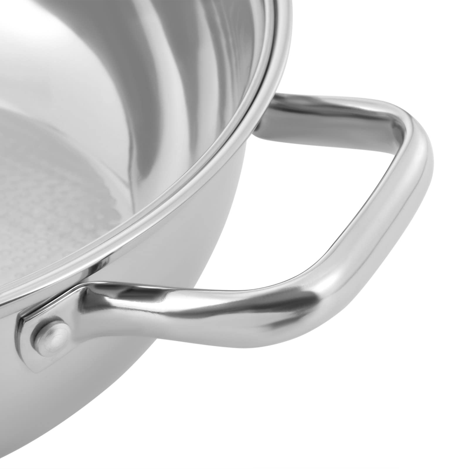 5-Schichtiger Edelstahl Dampfkocher Gardampftopf mit Glasdeckel Dampfgarer für Küche (28CM)