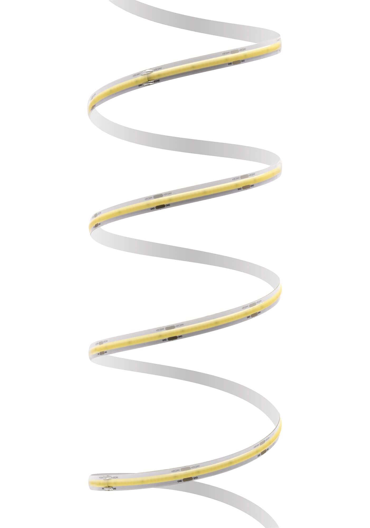 LED Universum Juego de tiras LED COB de color blanco frío, con mando a distancia, controlador y fuente de alimentación, filamento prémium, 24 V, IP65, luz blanca fría (3 metros)