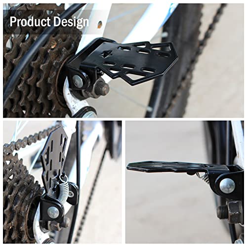 Pedali posteriori per bicicletta, poggiapiedi