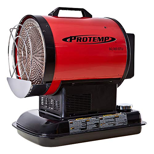 Protemp Pt-80-Ofr Radiant Heating 80000 Btu For 2000 Square Feet , Black/Red #TOP1