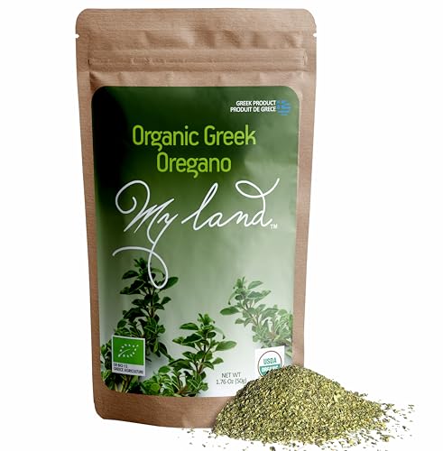 My Land Organic Greek Oregano - Cut & Sifted Whole-Leaf