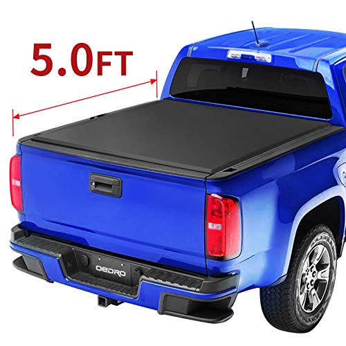 oEdRo Tri-Fold Truck Bed Tonneau Cover Compatible with 2015-2020 Chevy Colorado/GMC Canyon