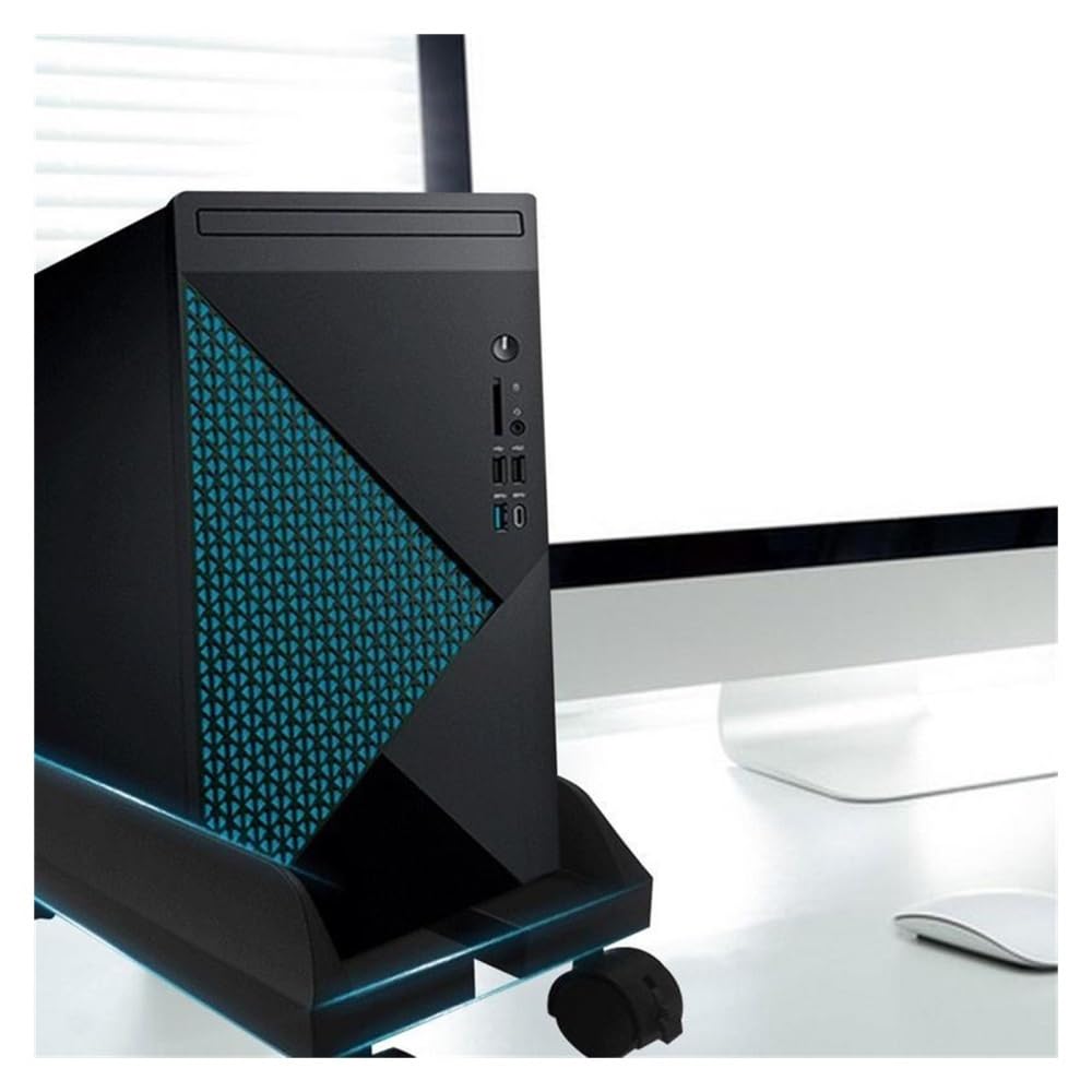Akcesoria komputerowe CPU Holder Stand, Mobile Desktop PC Tower Stand with Rolling Wheels, Floor PC Mainframe Bracket, Adjustable Width Universal PC Holder Cart Stojak na wieżę komputerową