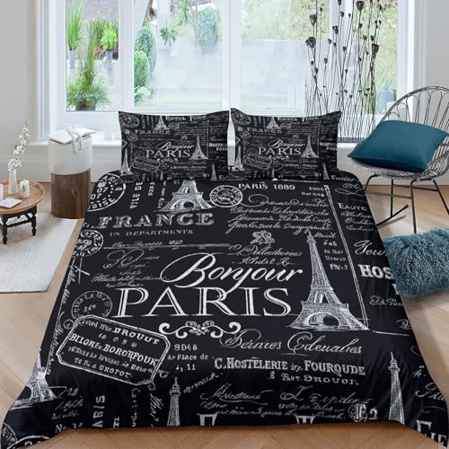 Housse de couette microfibre zippée anti-allergie lit King size - 4