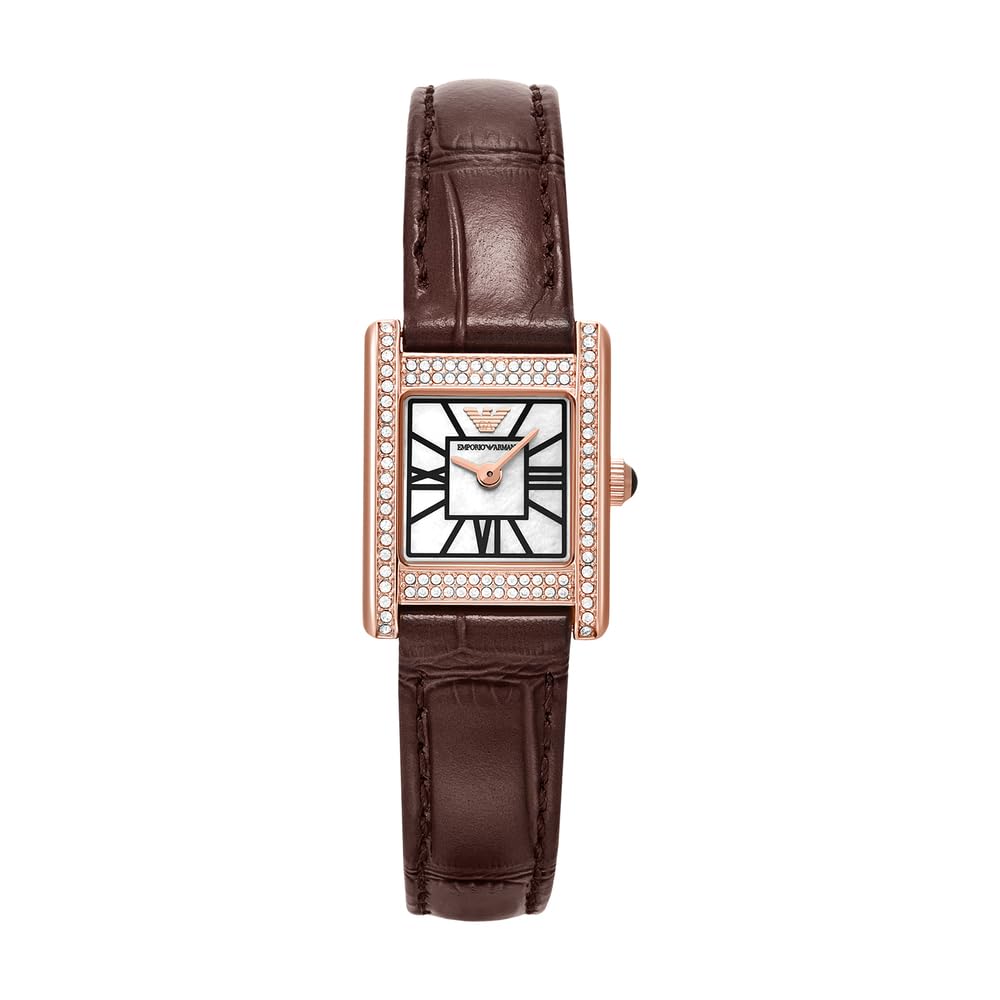 Emporio Armani Women's 26MM Rose-Gold Tone Stainless Steel Watch, AR80083SET