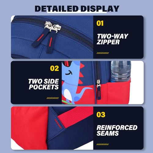 Sac à dos pour tout-petit imperméable doté de deux grands compartiments de rangement