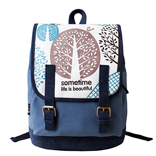 Sac de toile casual pour femme style collège à bandoulière mode