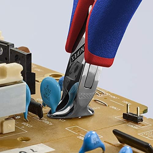 KNIPEX Electronics End Cutting Nipper with Multi-Component Handles 120 mm, 64 32 120, Multi-component Grips, Blue/Red - Image 5