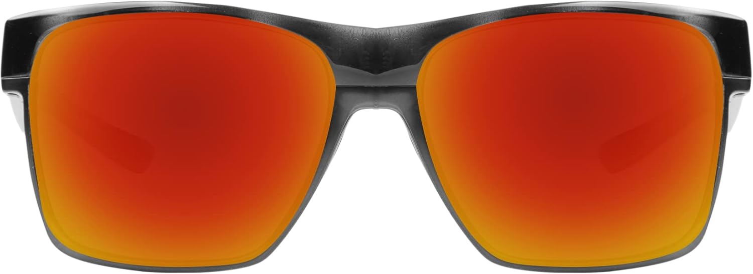 1.8MM Polycarbonate Replacement Lenses for Oakley TwoFace XL OO9350 58mm Sunglass - Fire Red